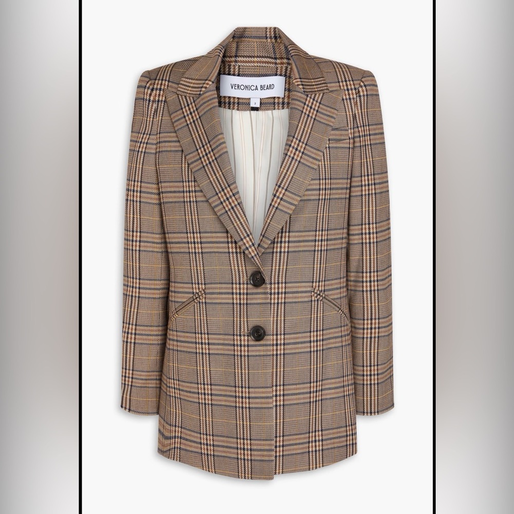 Veronica Beard Maci Plaid Dickey Jacket